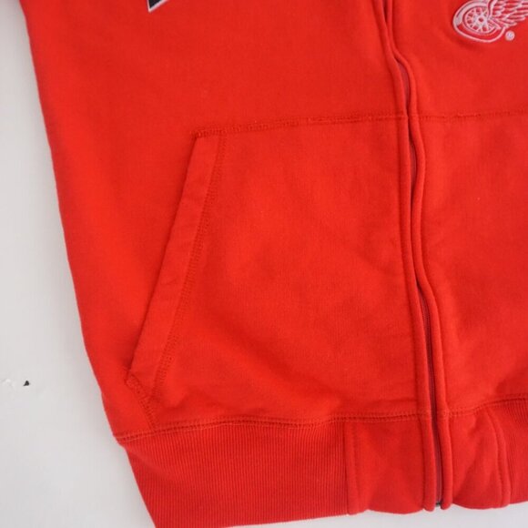 VTG Giii Sport By Karl Banks Red Detroit Red Wings Hooded Zip Up Sweatshirt M - Picture 6 of 11